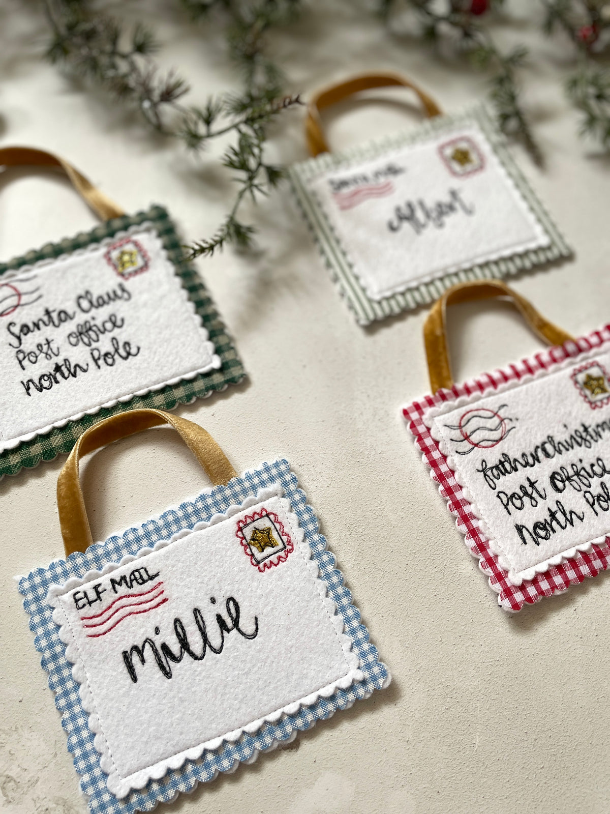 Father Christmas personalised letter christmas decoration