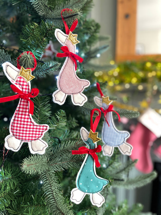 Christmas Goose hanging decoration