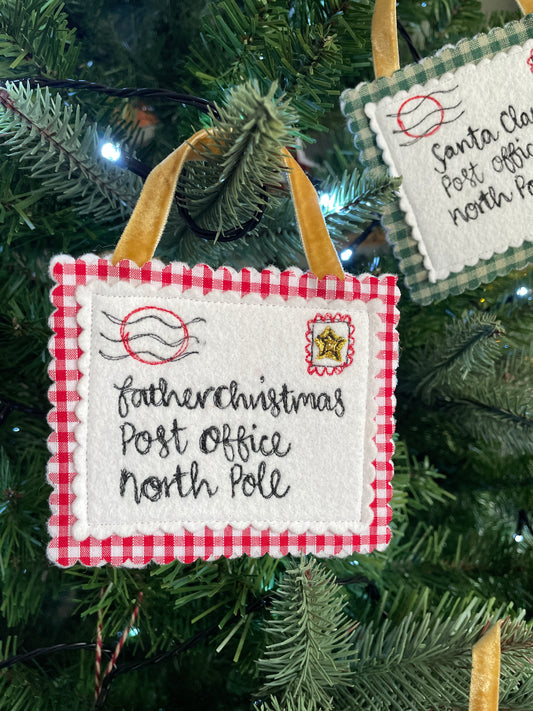 Father Christmas personalised letter christmas decoration