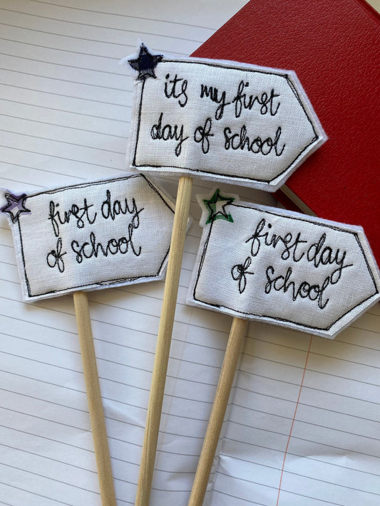 First day of school flag decorative flag
