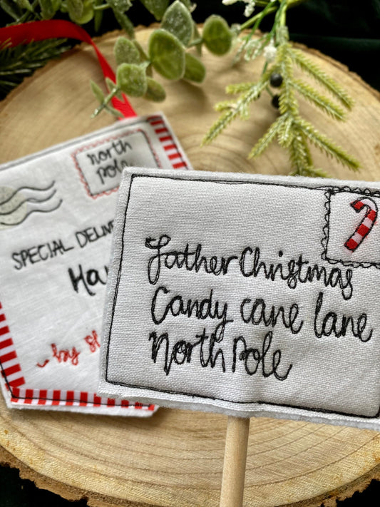 Father Christmas letter christmas decoration christmas cake topper