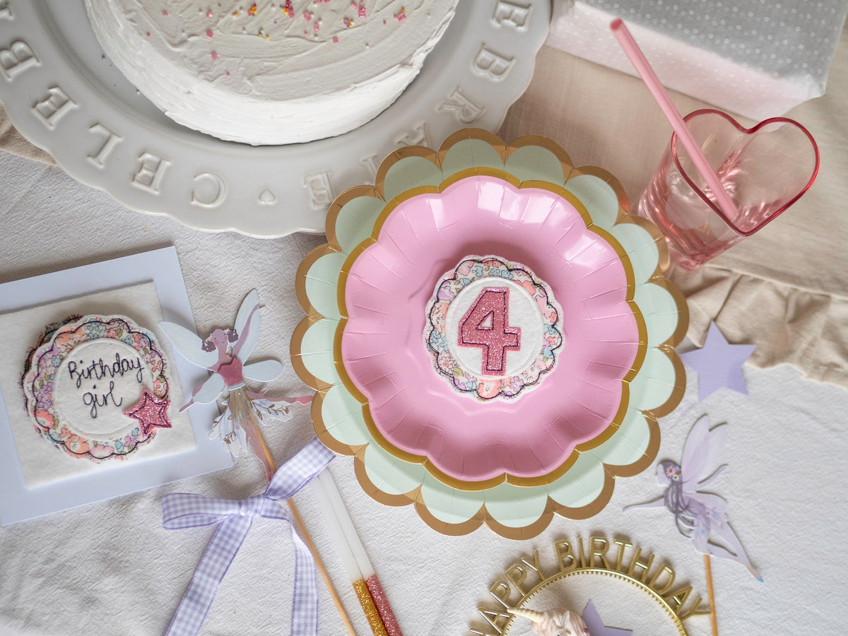 Personalised Birthday Age Badge and card. Sparkly Birthday Age Badge