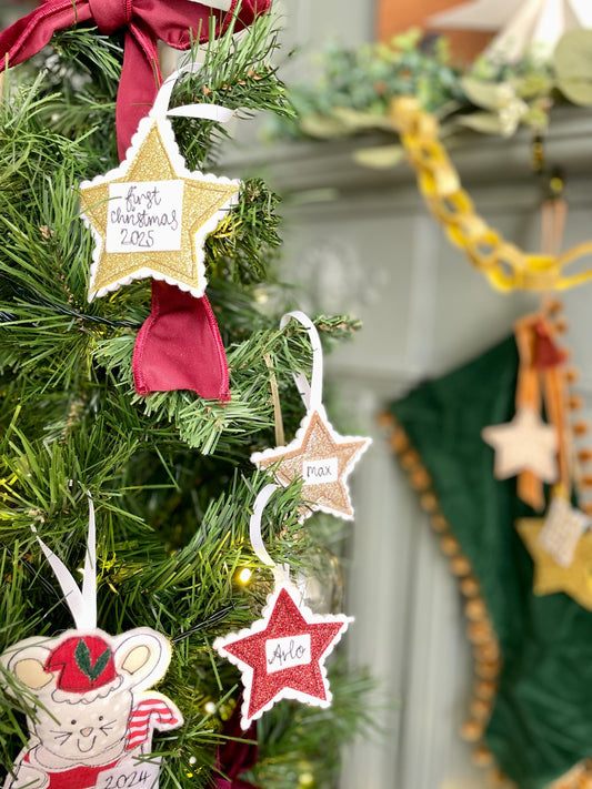 First Christmas Star hanging decoration
