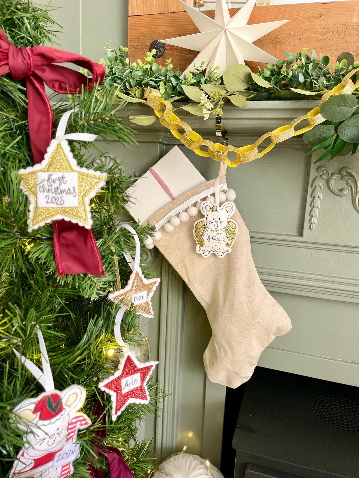 First Christmas Star hanging decoration