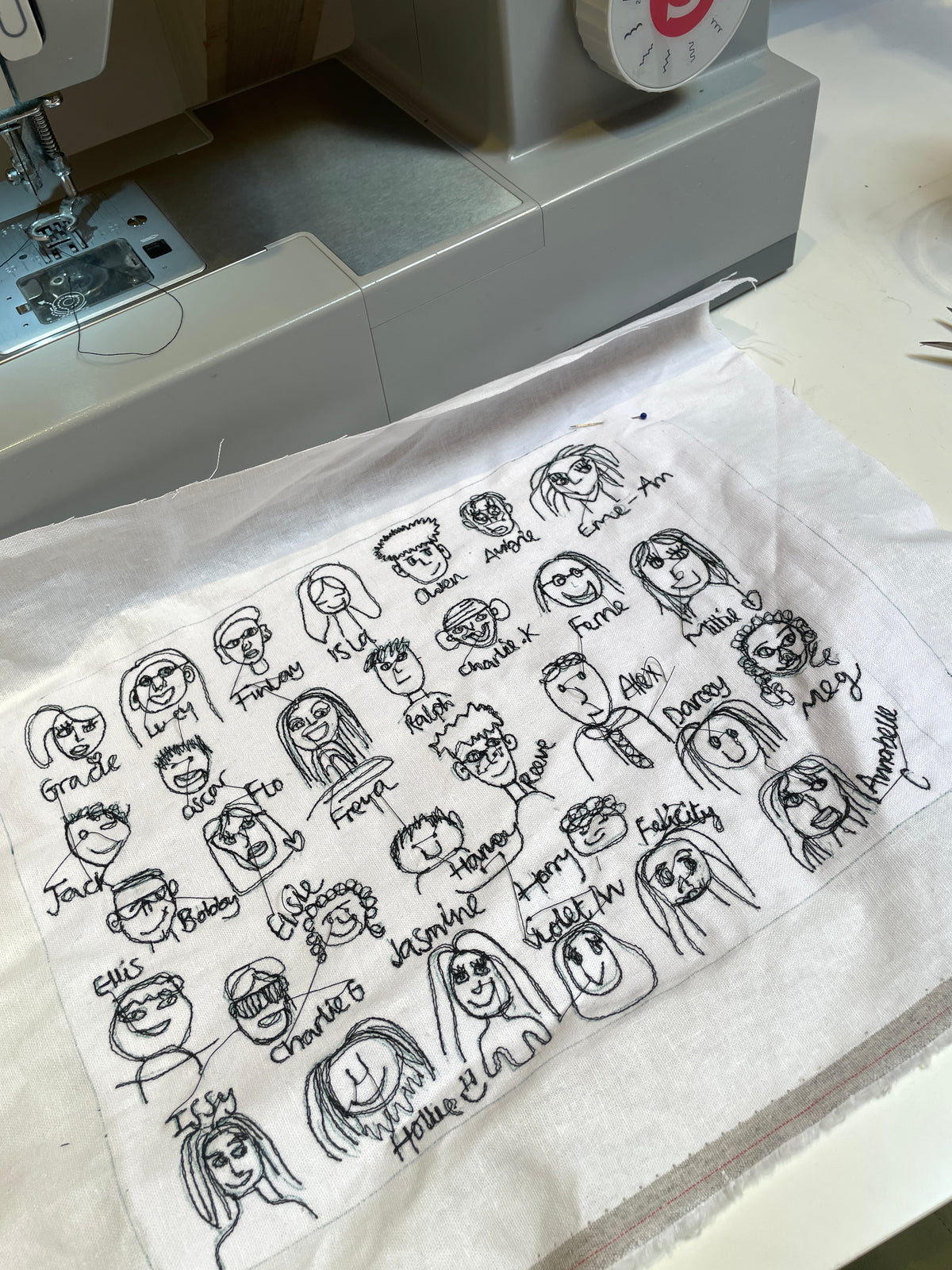 Thank you teacher keepsake kids drawing class picture black and white