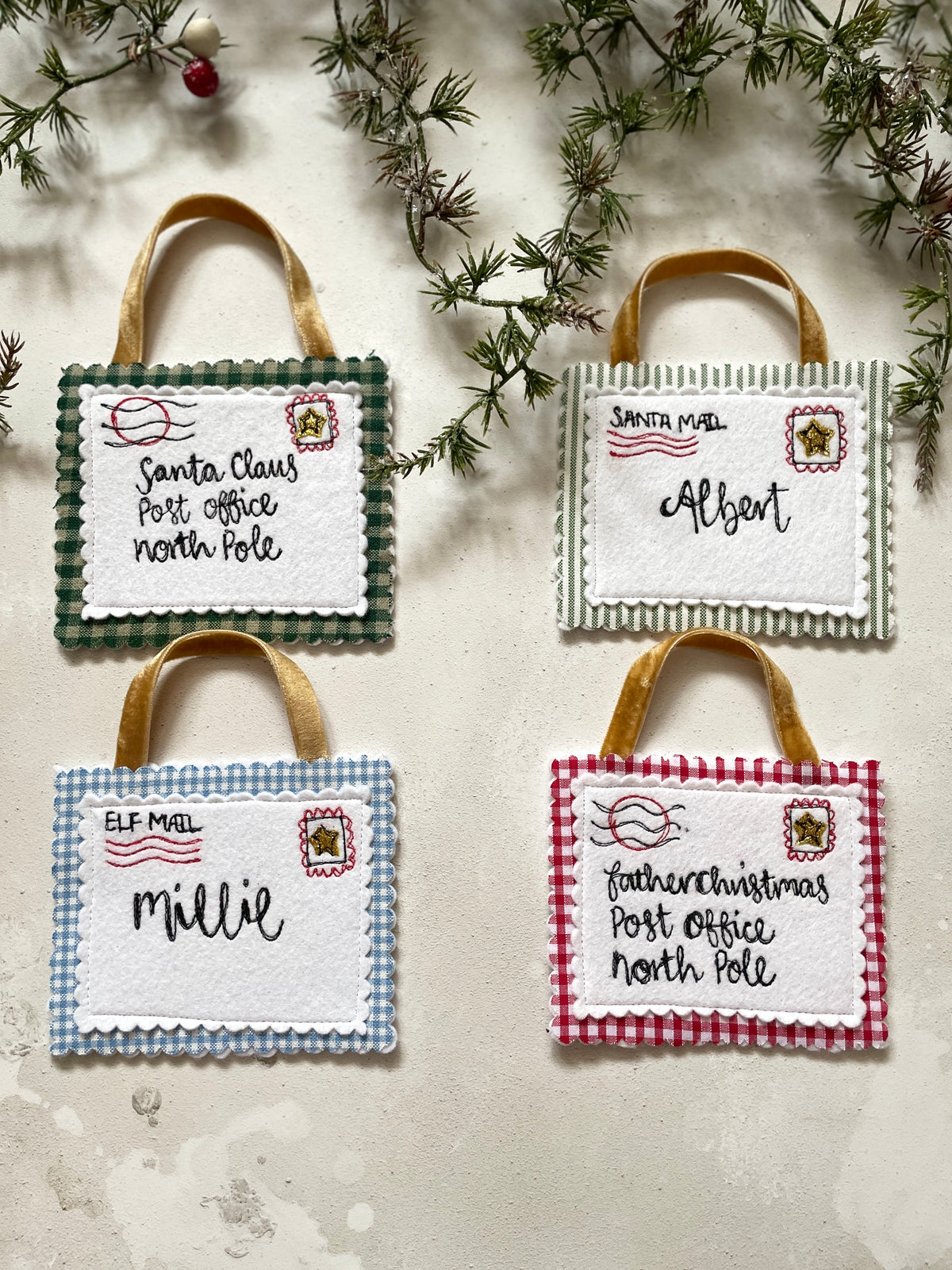 Father Christmas personalised letter christmas decoration