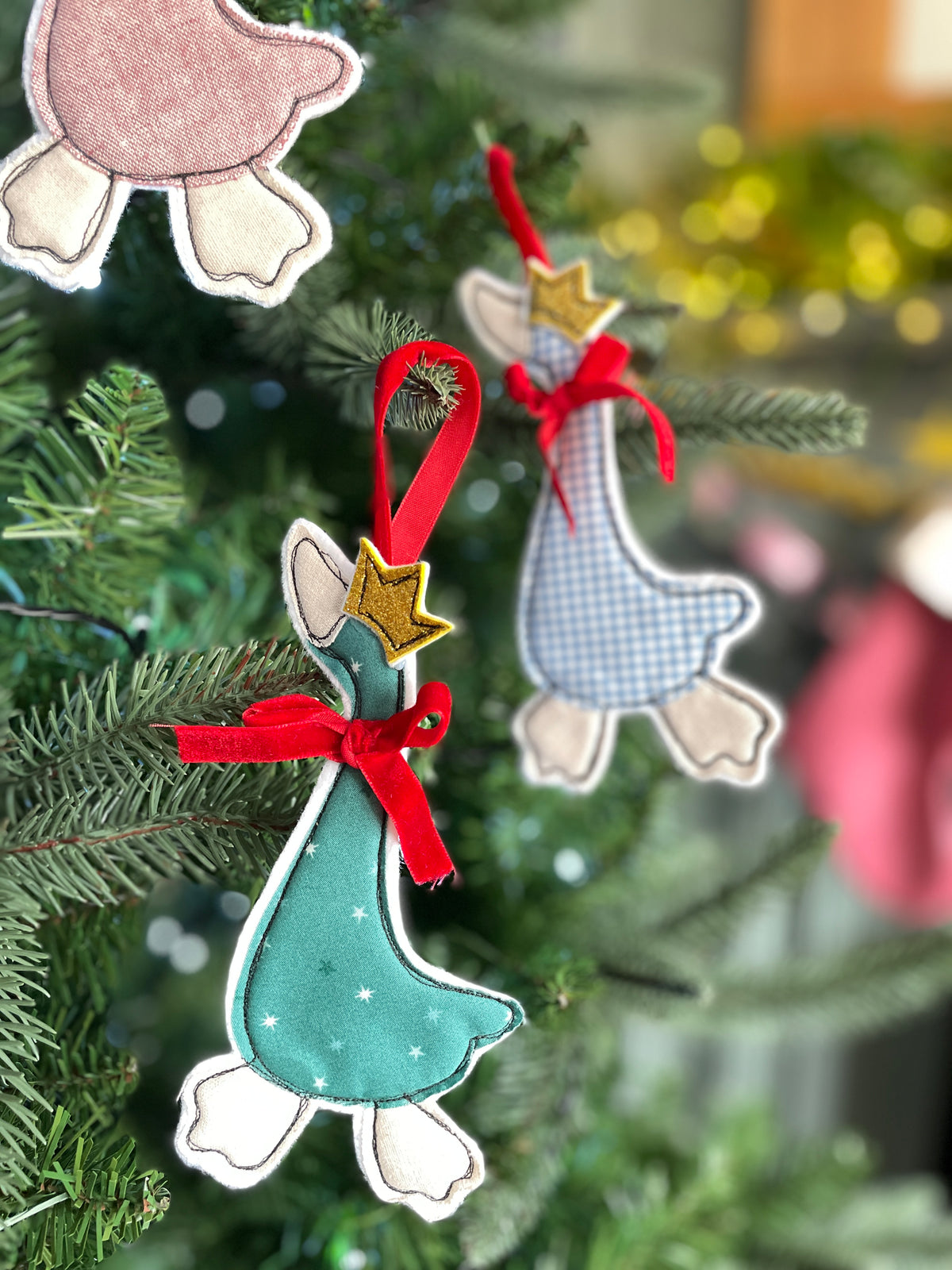 Christmas Goose hanging decoration