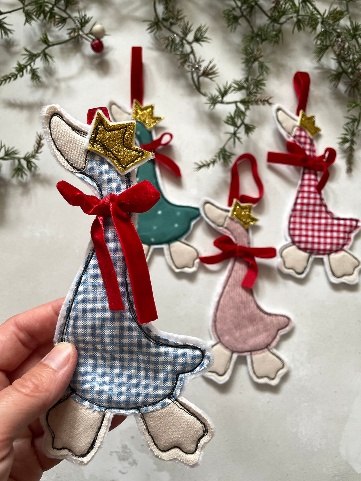 Christmas Goose hanging decoration