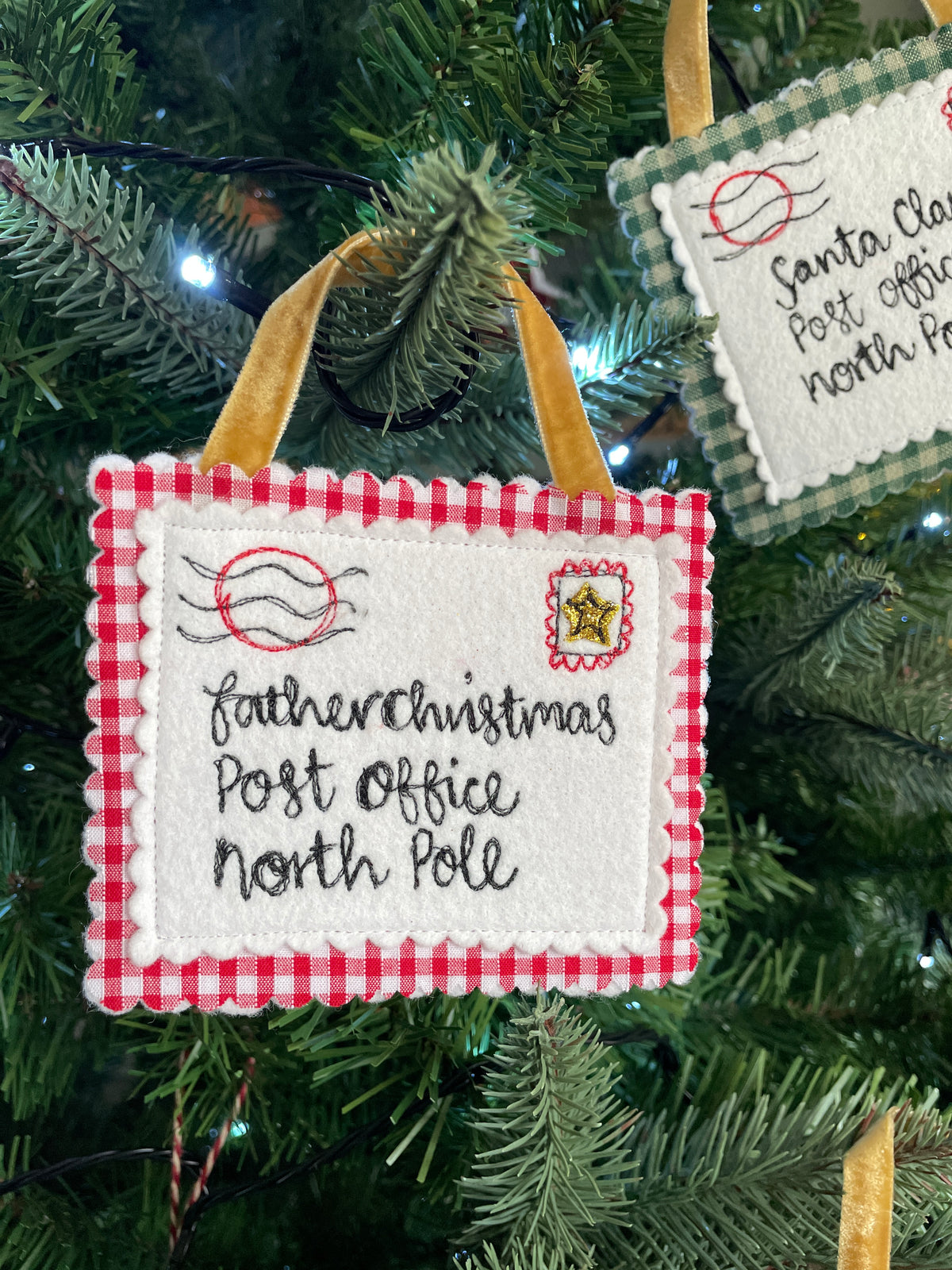 Father Christmas personalised letter christmas decoration