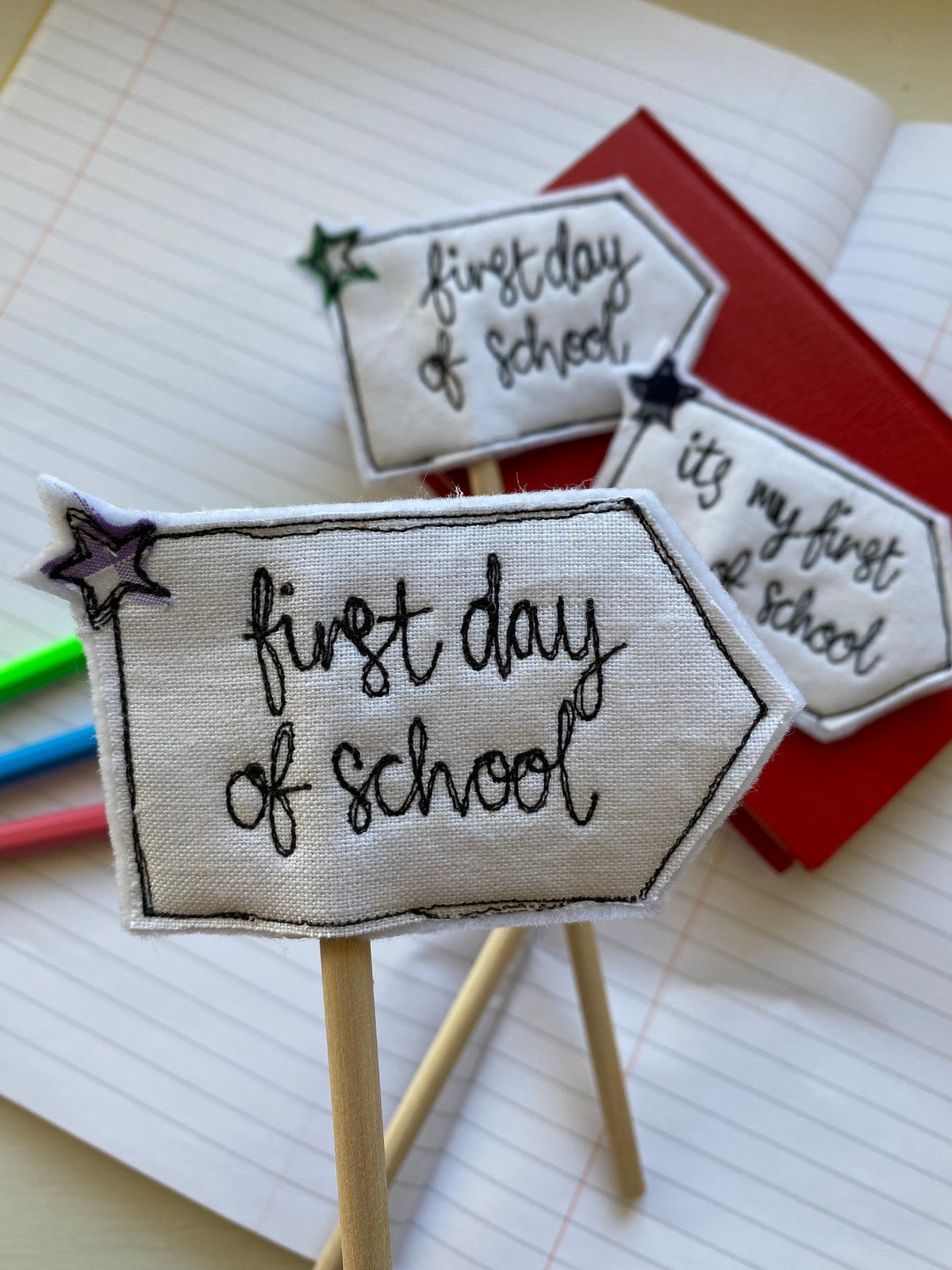 First day of school flag decorative flag