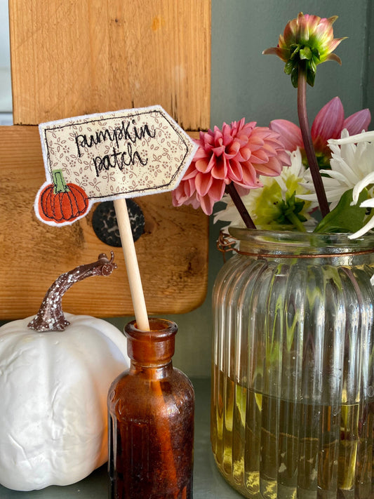 Pumpkin patch flag decorative flag cake toppers afternoon tea