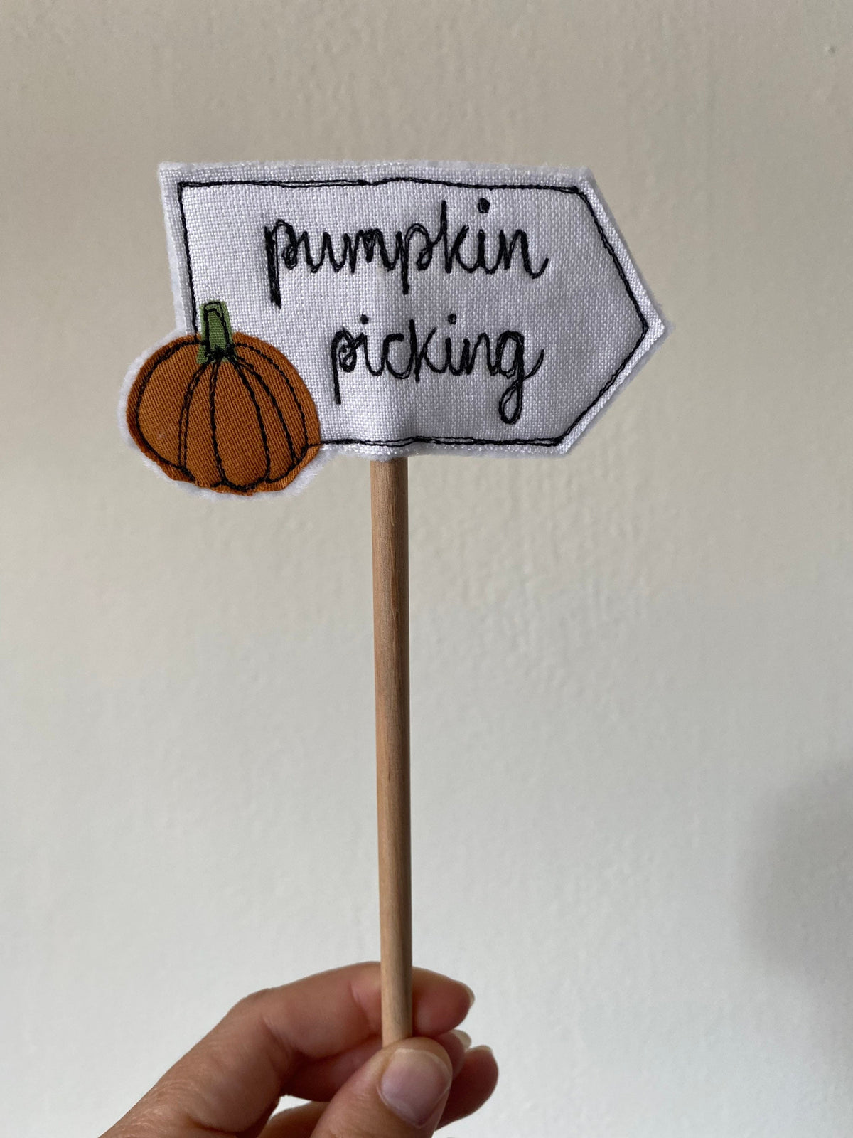 Pumpkin picking flag decorative flag cake toppers afternoon tea
