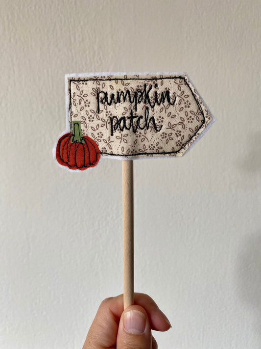 Pumpkin patch flag decorative flag cake toppers afternoon tea
