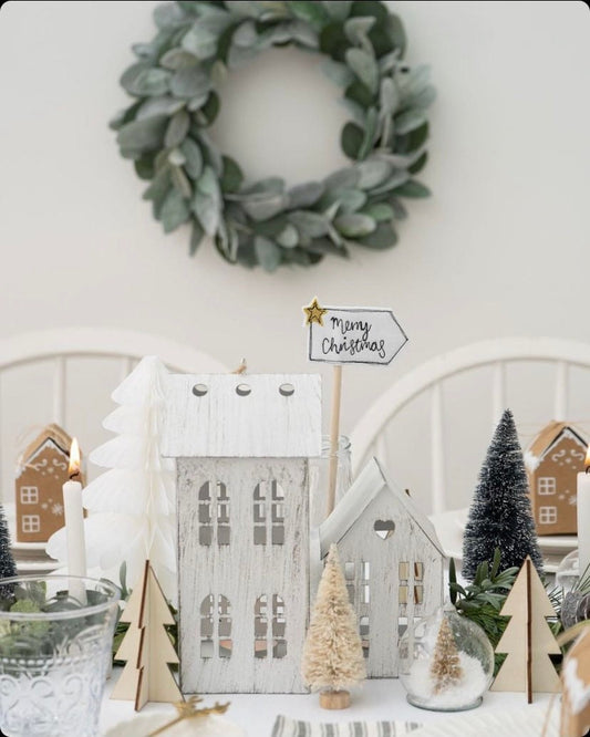 Merry Christmas cake topper flag christmas decoration flag