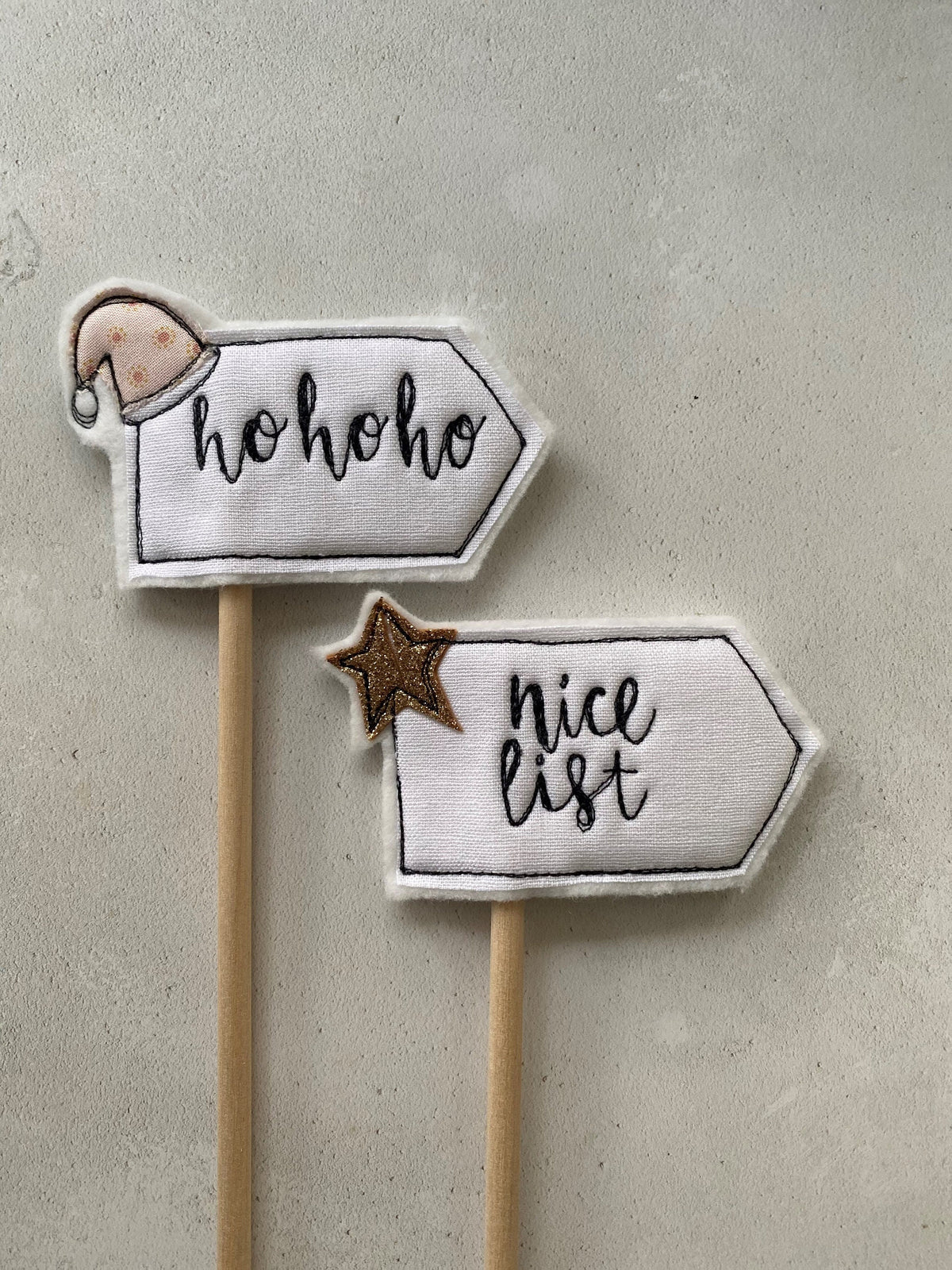 Ho Ho Ho cake topper flag christmas decoration flag