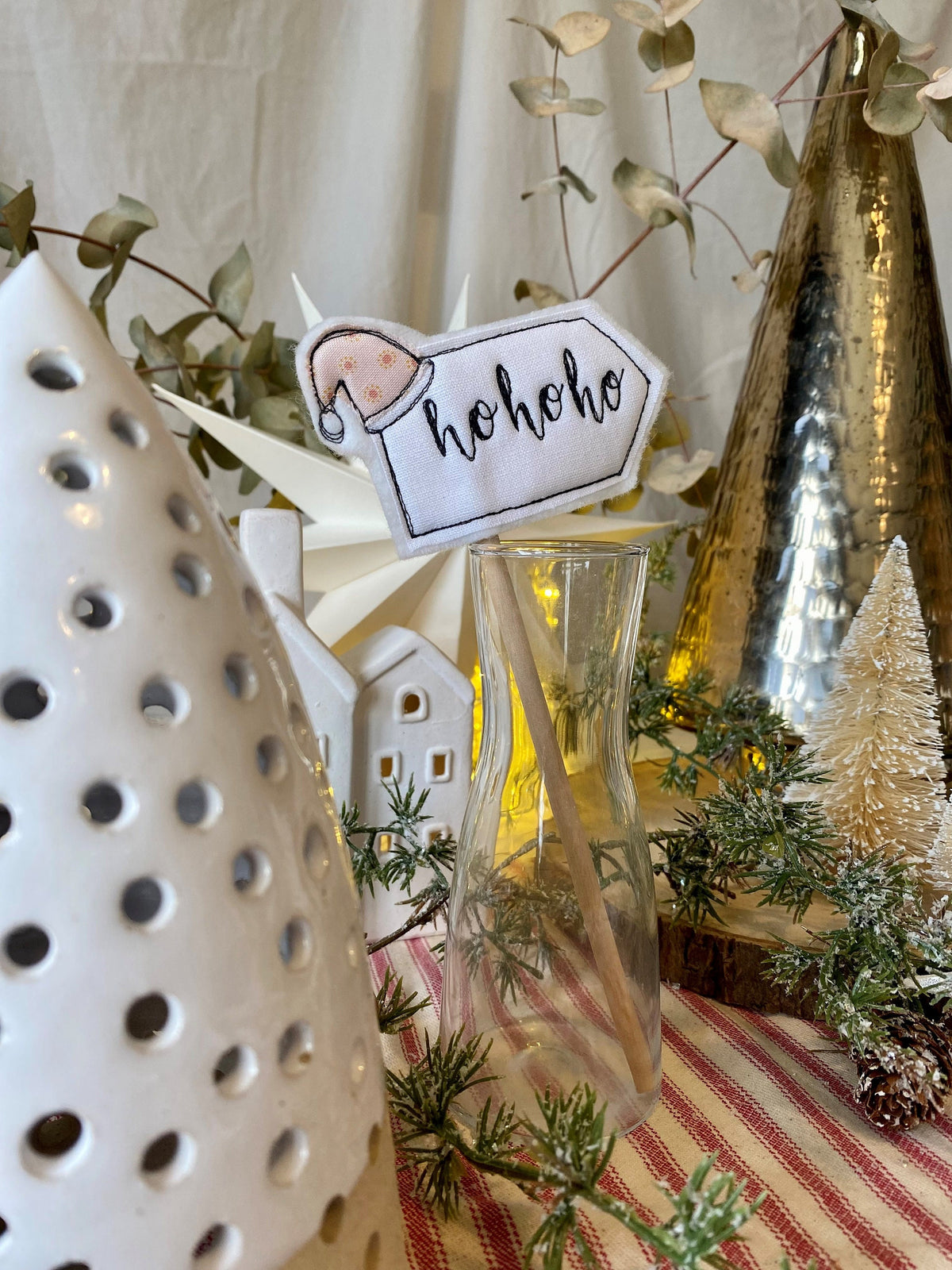 Ho Ho Ho cake topper flag christmas decoration flag