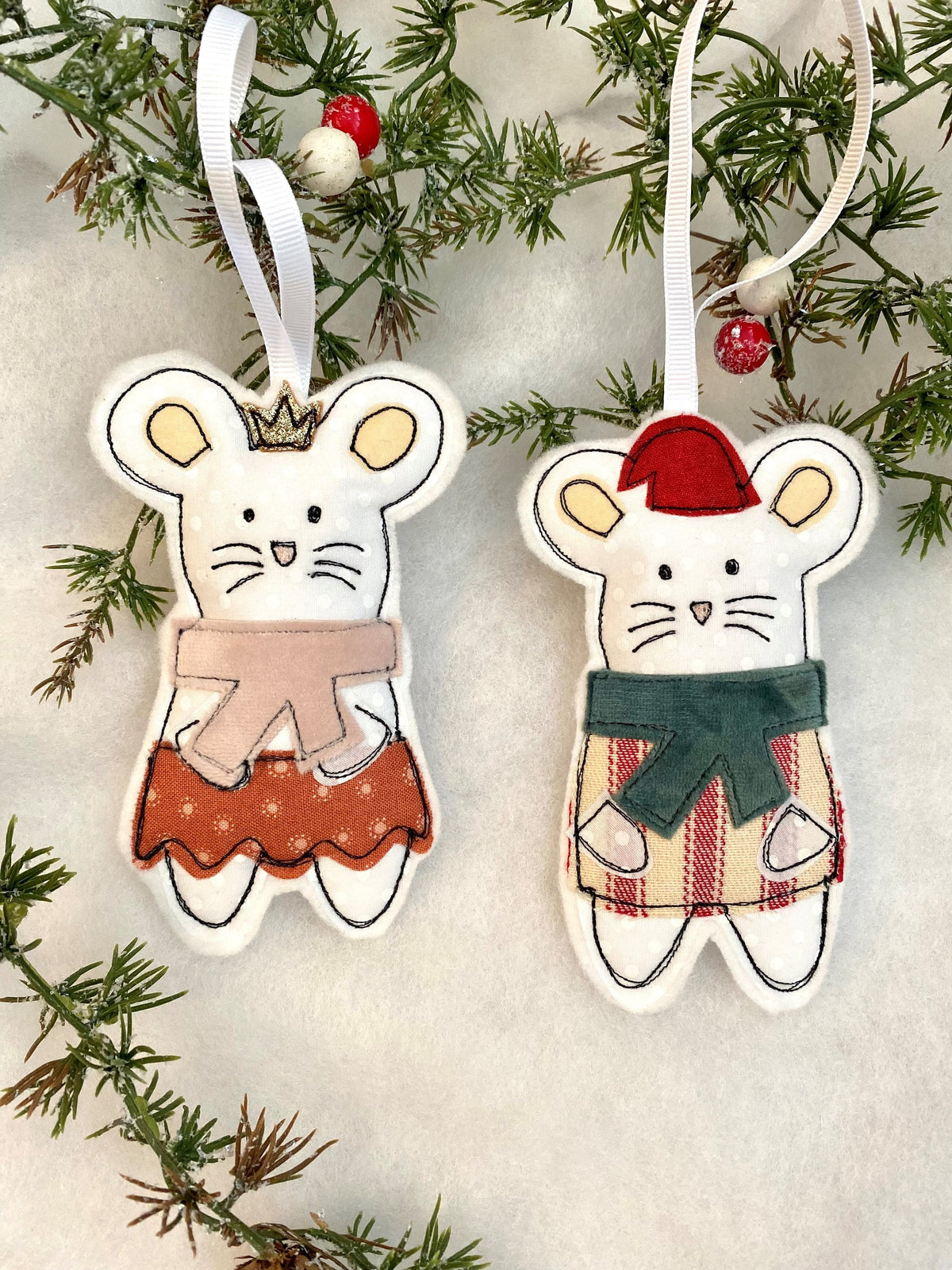 Christmas boy mouse personalised decoration cute christmas