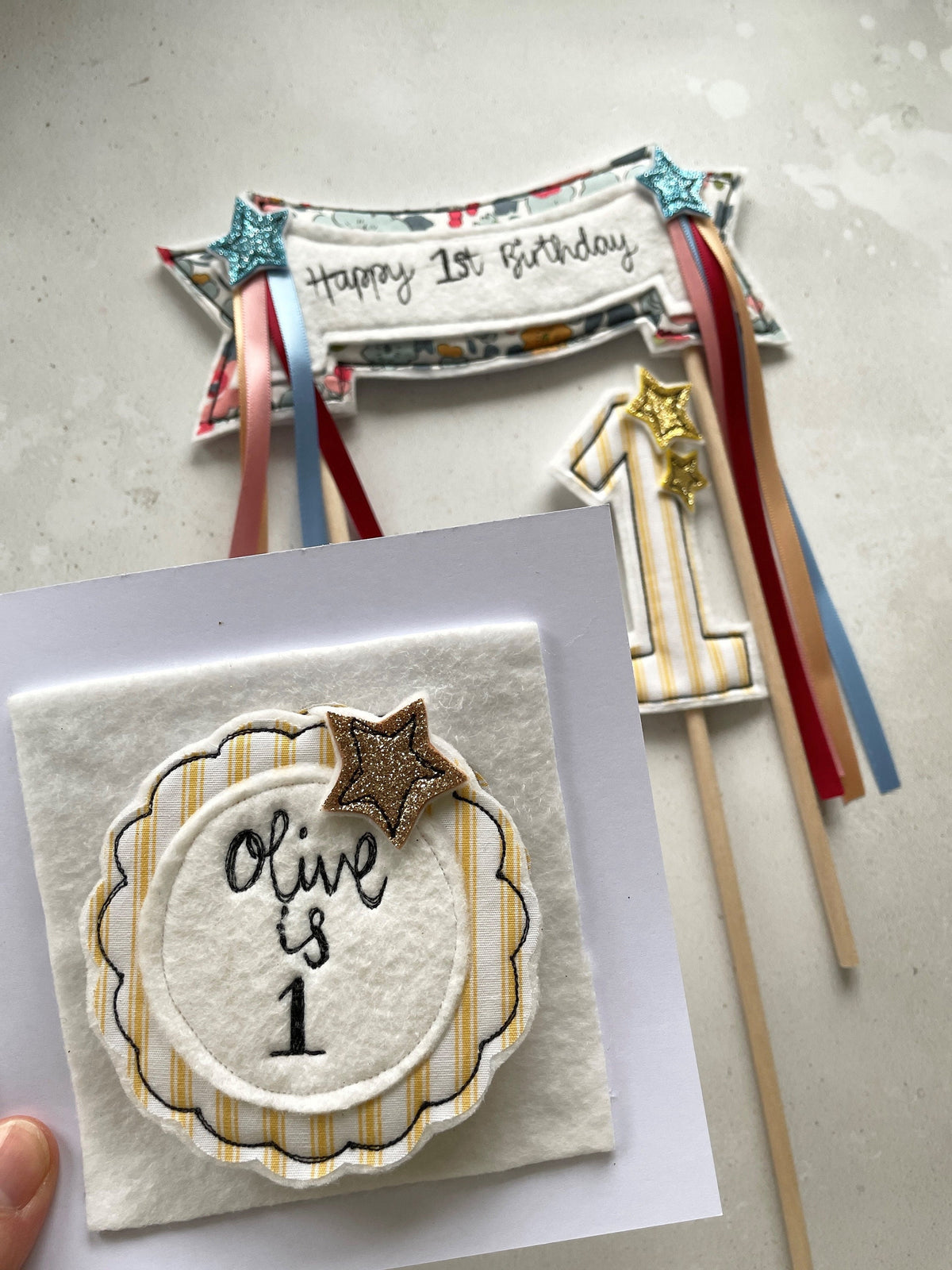 Liberty Happy Birthday Cake Topper