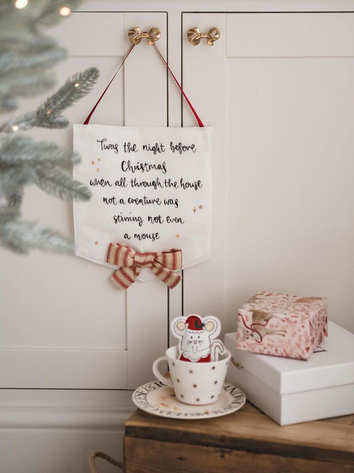Twas the night before Christmas decorative banner