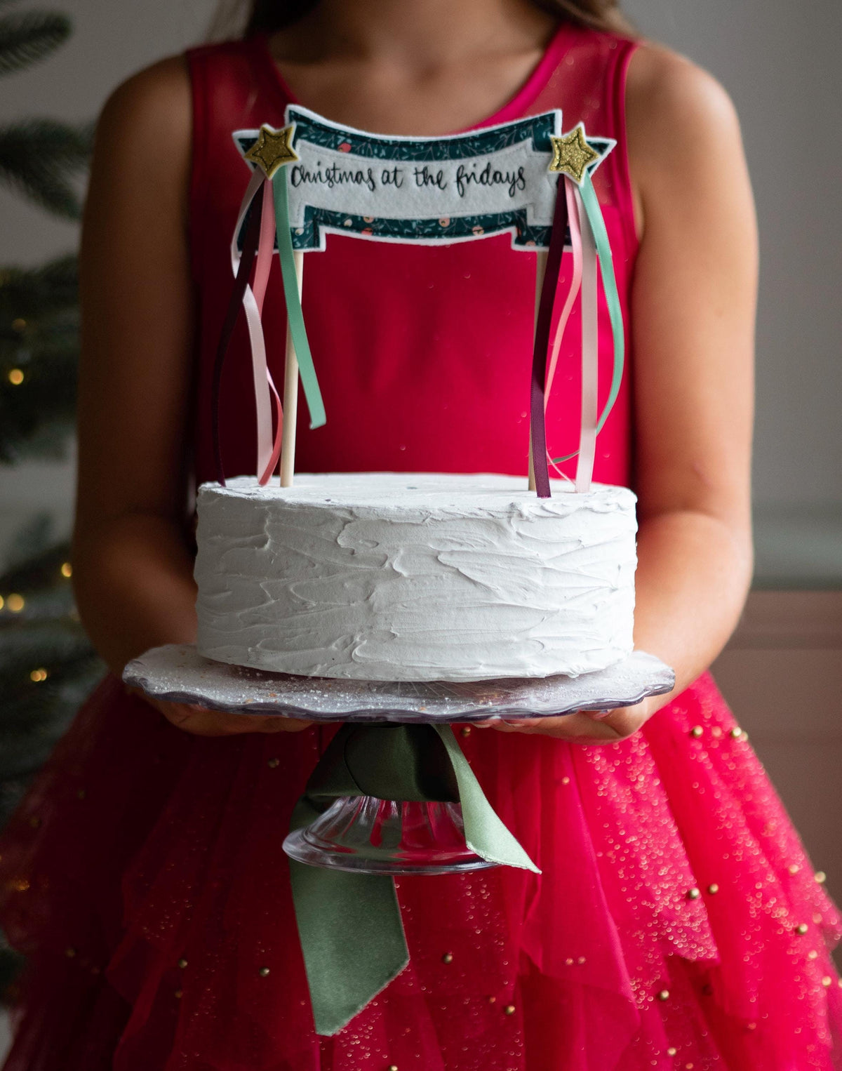Personalised Christmas Cake Topper Banner