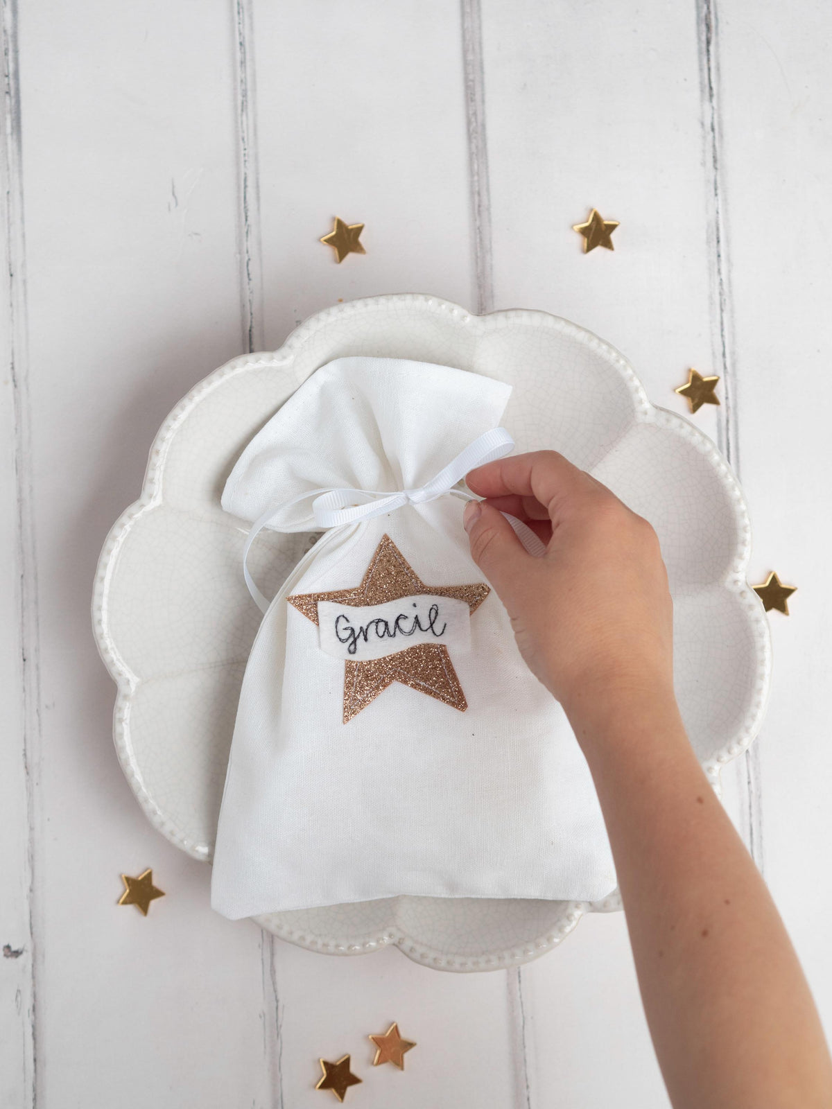 Christmas cracker alternative table gift bag