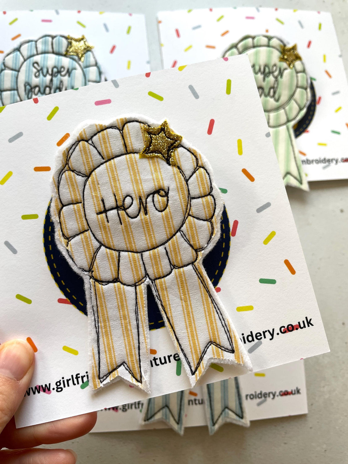 Fathers Day Rosette Badge