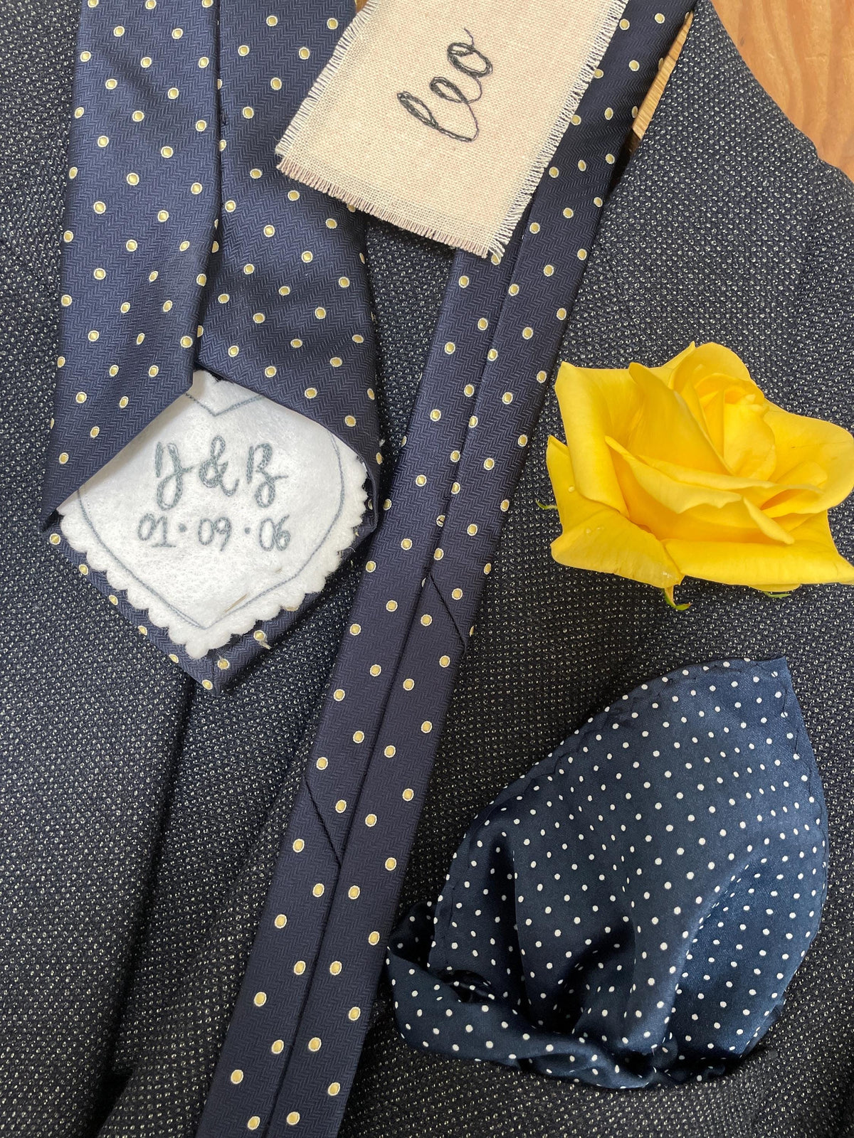 Personalised Embroidered Tie Patch