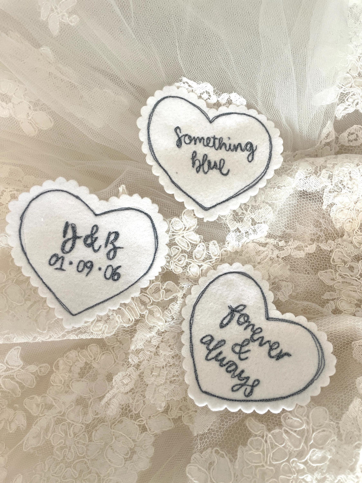 Personalised Embroidered Wedding Dress Patch