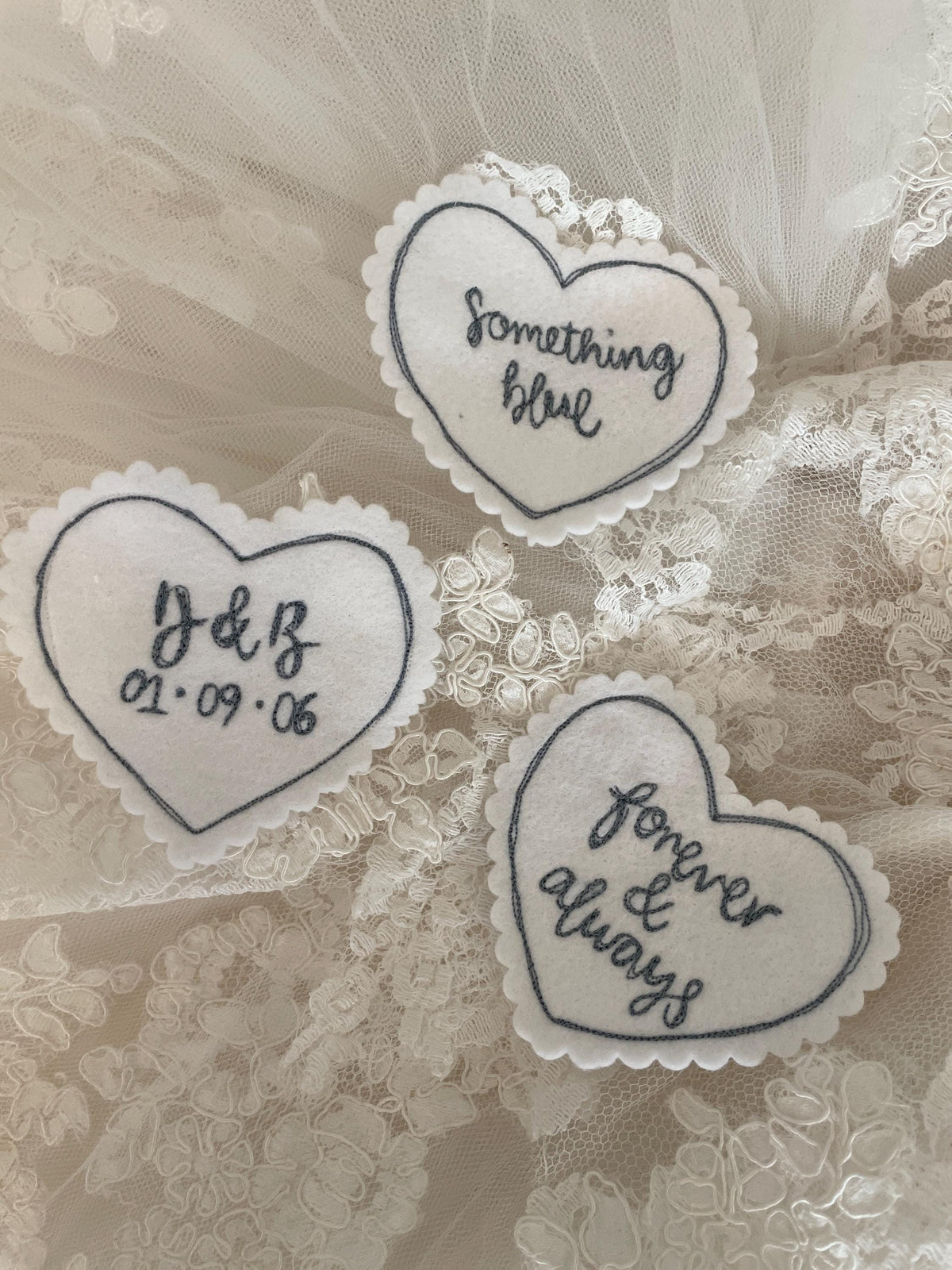 Personalised Embroidered Wedding Dress Patch