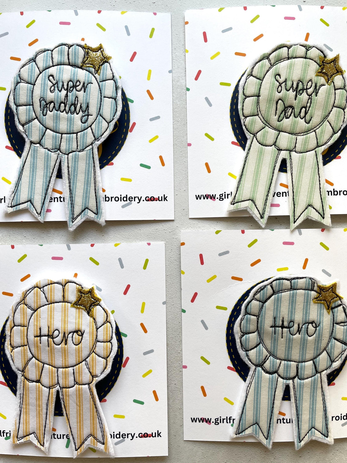 Fathers Day Rosette Badge