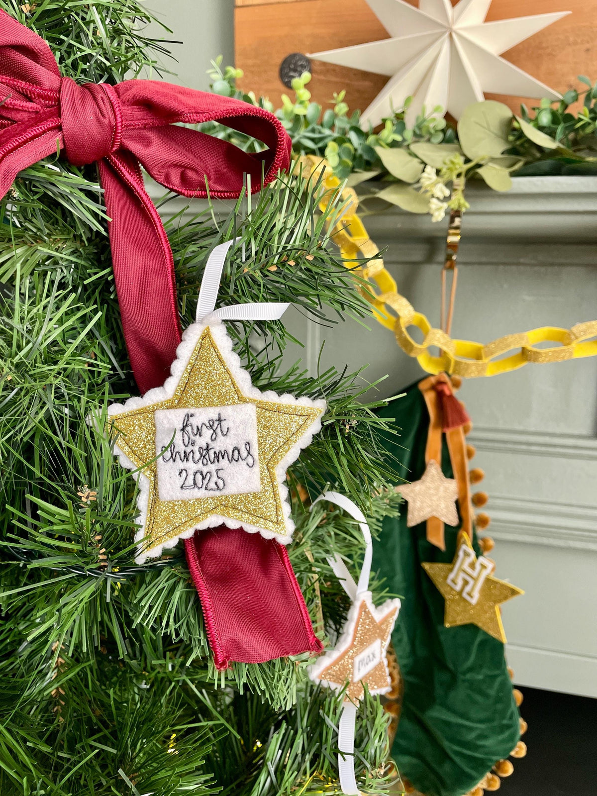 First Christmas Star hanging decoration