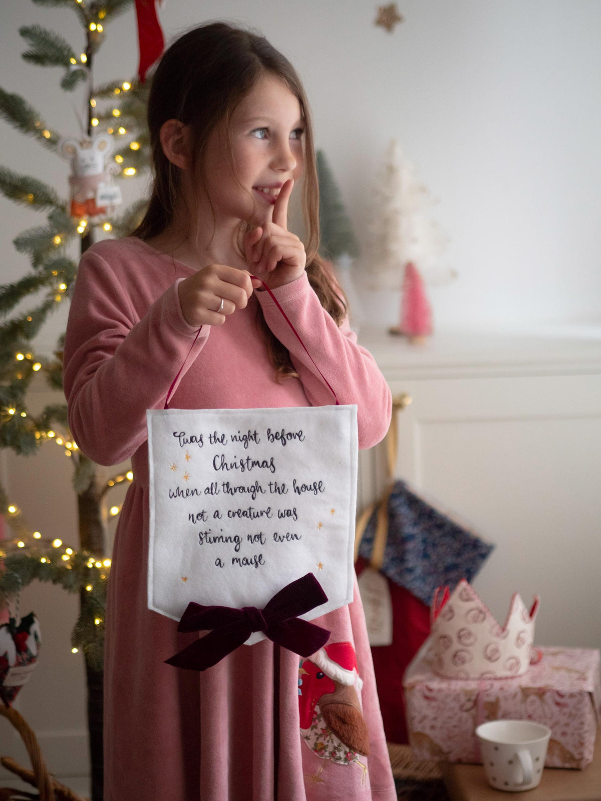 Twas the night before Christmas decorative banner