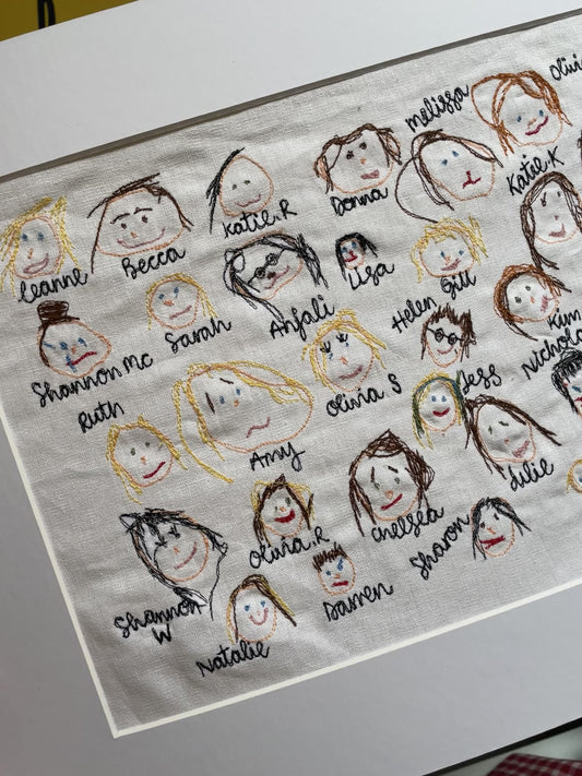 Thank you teacher keepsake kids drawing class picture