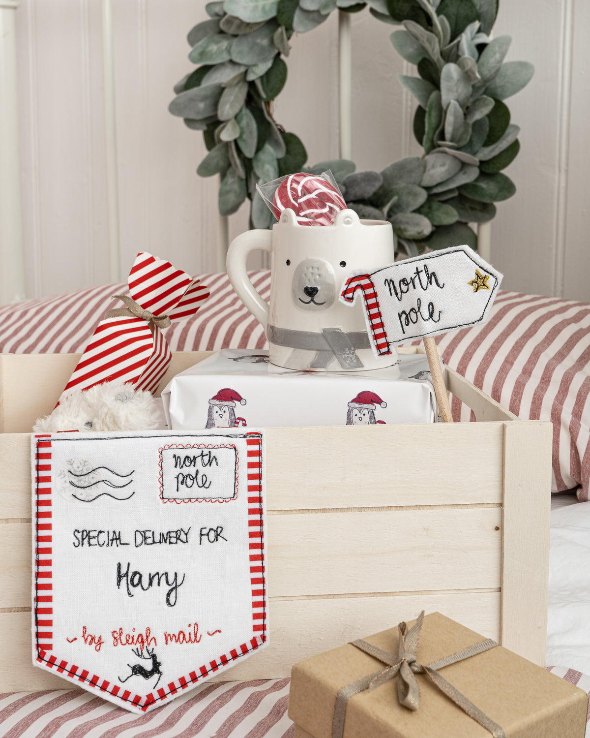 Christmas special delivery for personalised decoration