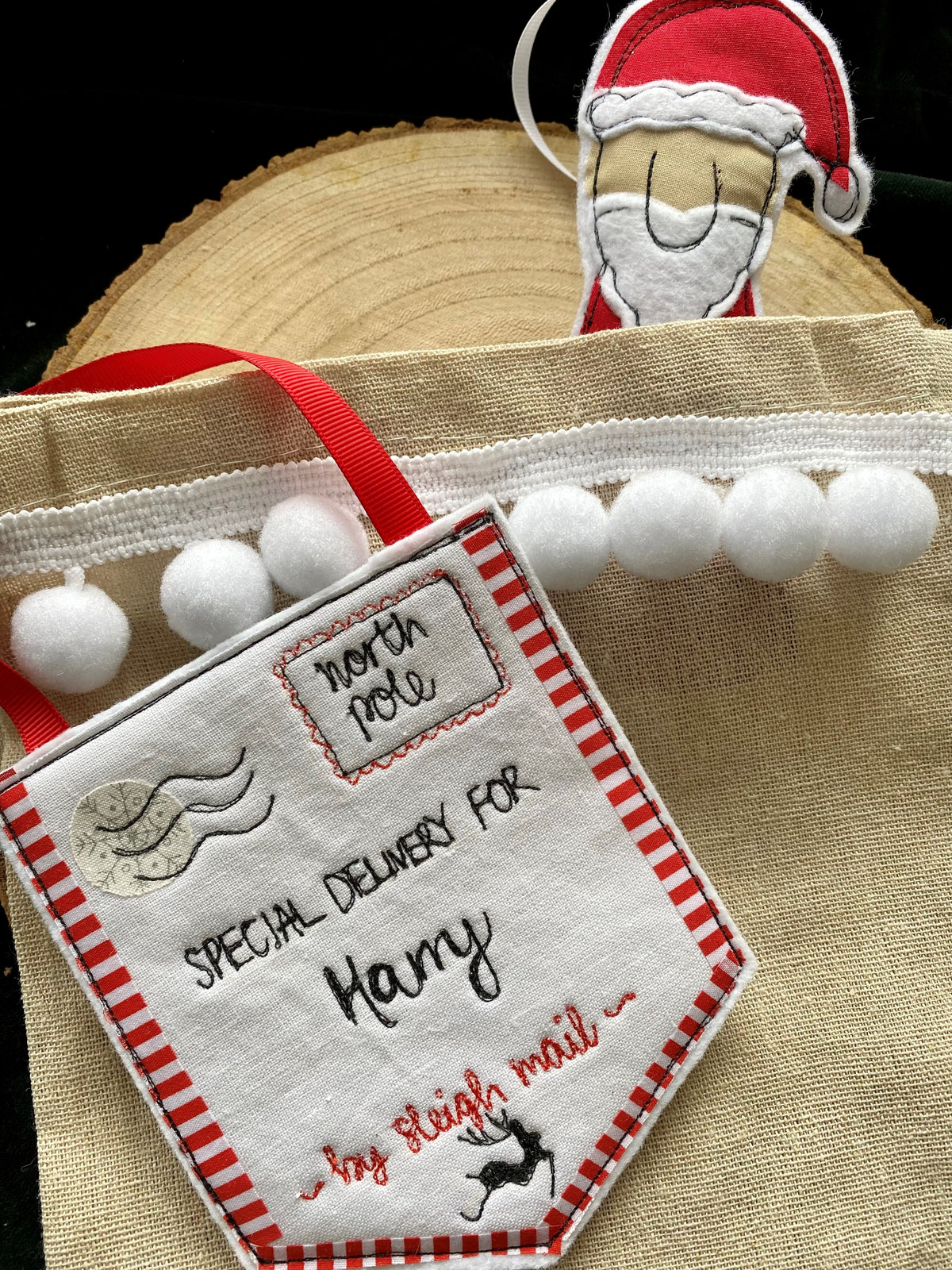 Christmas special delivery for personalised decoration