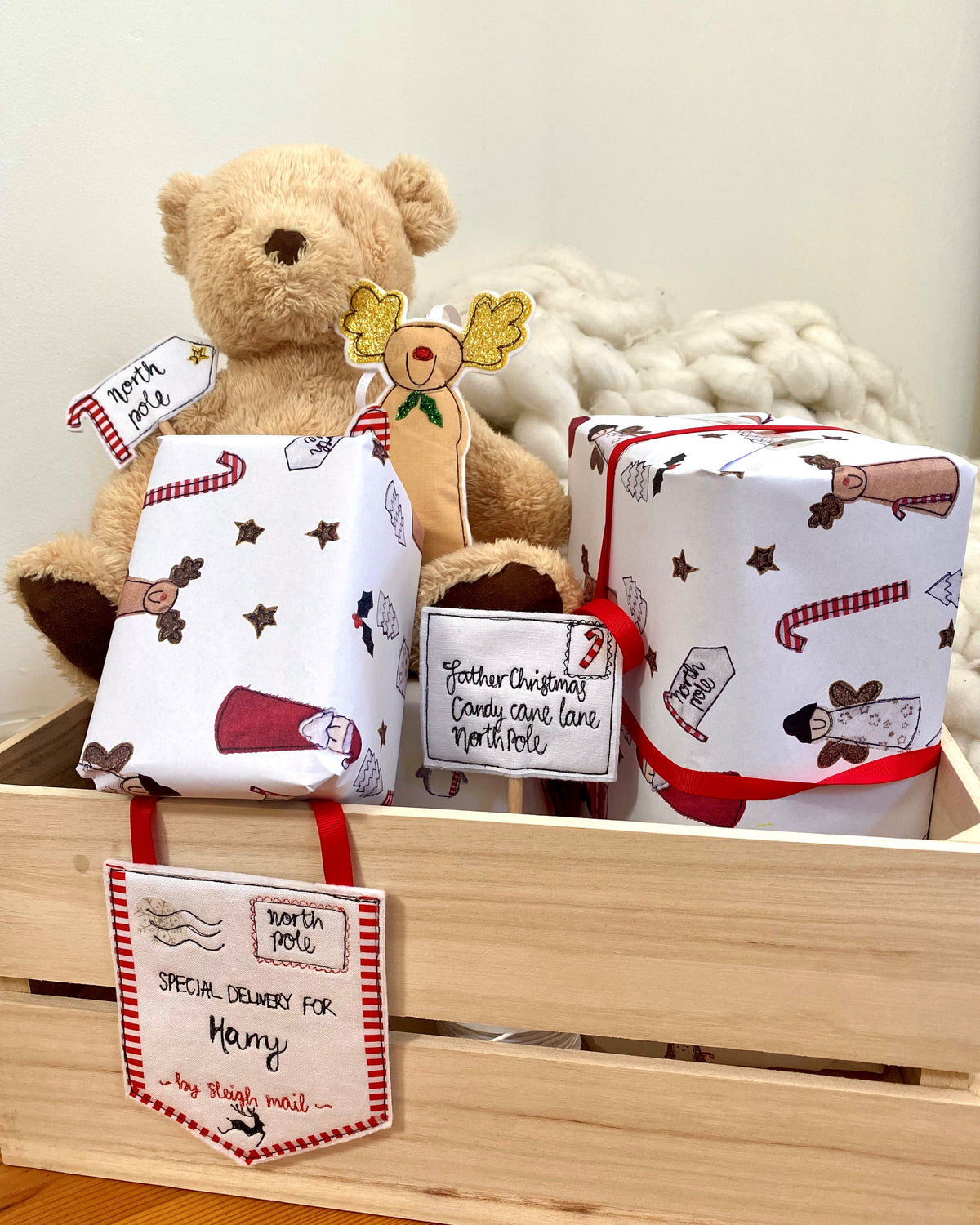 Christmas special delivery for personalised decoration