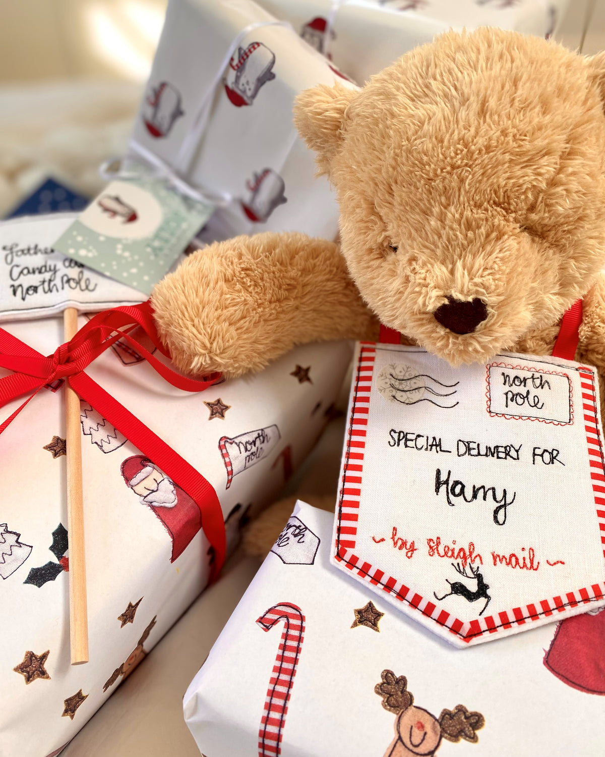 Christmas special delivery for personalised decoration